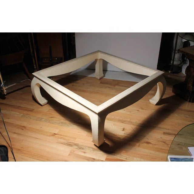 Chinoiserie Oriental Maitland-Smith Post Modern Shagreen Coffee Table For Sale - Image 4 of 10