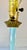 1960s Vintage Murano Glass Long-Neck Blue Table Lamp For Sale - Image 5 of 10