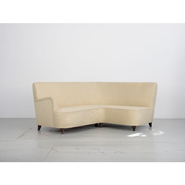 Wood Asymmetrical Corner Sofas, Italy, 1940s, Set of 2 For Sale - Image 7 of 18