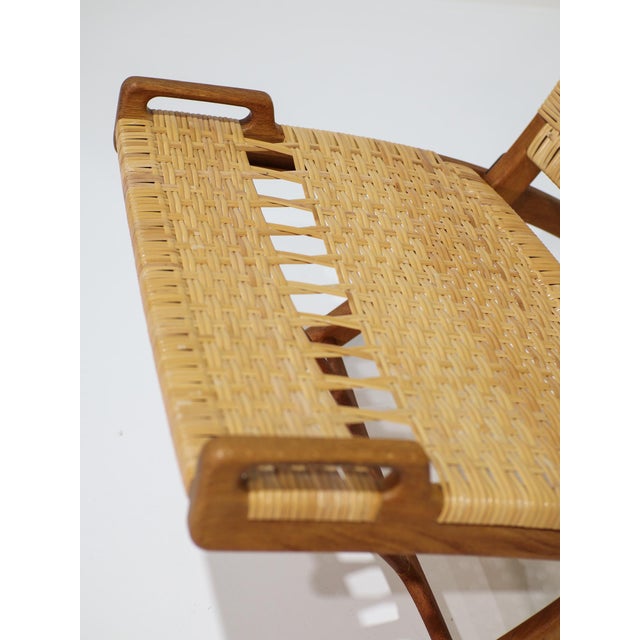 JH512 Folding Chair in Rattan and Oak by Hans J. Wegner for Johannes Hansen, Denmark, 1950s For Sale - Image 13 of 18