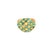 Mid 20th Century 18k Yellow Gold Vintage Turquoise Studded Ring, Size 5.5 For Sale In New York - Image 6 of 10