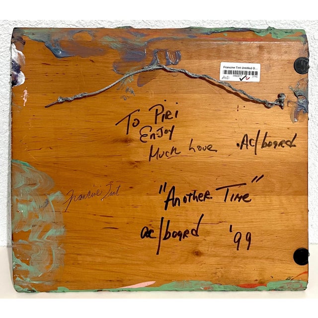 Francine Tint, Modernist Gestural Abstract Color Field Painting Woman Artist Francine Tint, 1999 For Sale - Image 10 of 15