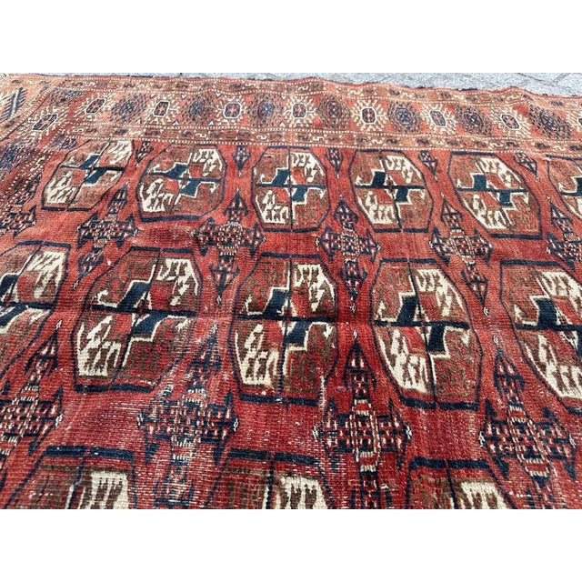 Turkmen Bokhara Rug, 1890s For Sale - Image 11 of 18