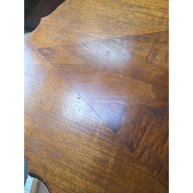 Antique Edwardian Style Console Parlor Library Table For Sale - Image 14 of 14