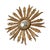 Gold Wooden Sunburst Mirror, 1950s For Sale - Image 8 of 16