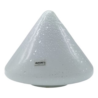 Murano Glass Cone-Shaped Table Lamp, Italy, 1980s For Sale