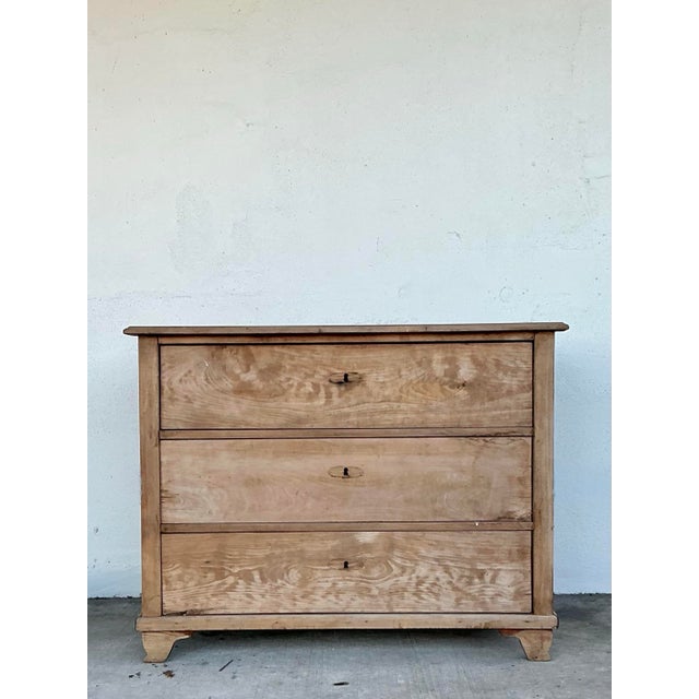 Vintage Bleached Biedermeier Chest of Drawers For Sale - Image 4 of 12