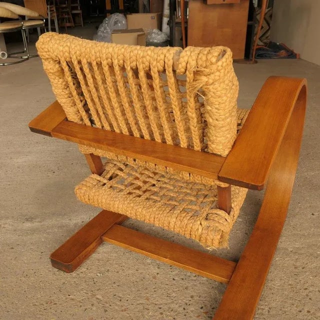 Vintage Armchair by Audoux & Minet, 1940s For Sale - Image 6 of 9