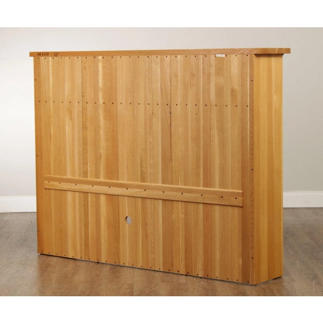 Wood Stickley Solid Oak Mission Style Hutch Top For Sale - Image 7 of 13