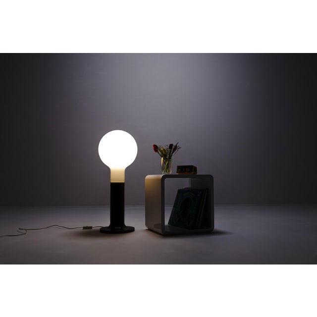 Metal Space Age Floor Lamp in Glass and Metal from Temde Leuchten, Switzerland, 1960s For Sale - Image 7 of 14