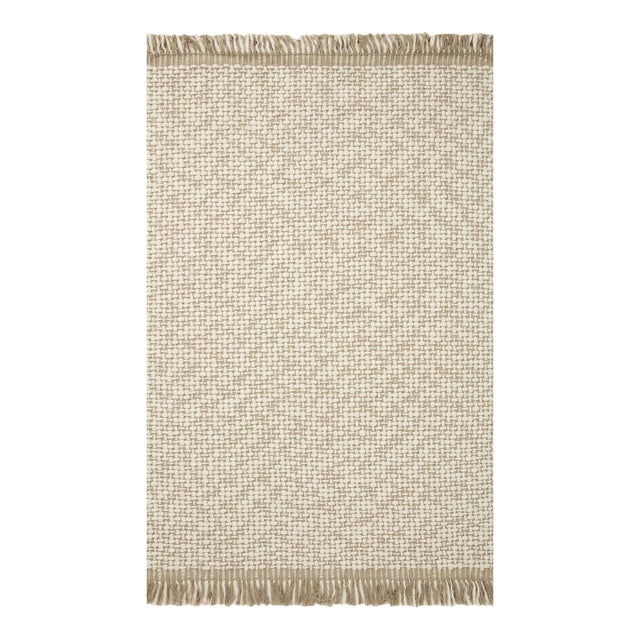 Amber Lewis x Loloi Yellowstone Natural / Ivory 5'-0" x 7'-6" Area Rug For Sale