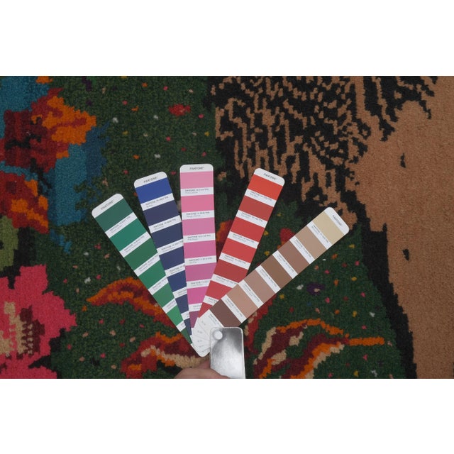 1960s Vintage Pictorial Lion Rug - Wall Tapestry 5'9'' X 7'11'' For Sale - Image 12 of 13