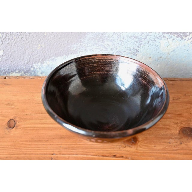Glazed Stoneware Bowl, Cluny, France, 1960s For Sale - Image 3 of 8
