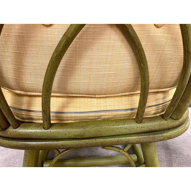 Mid 20th Century Ficks Reed Cane 7-Piece Patio Set - Chairs Only For Sale - Image 5 of 7