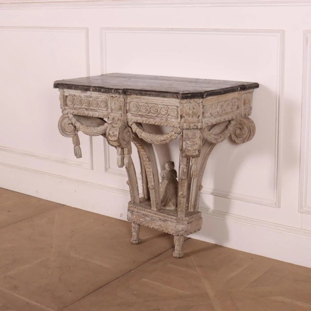 Antique French Console Table, 1700s For Sale - Image 5 of 10