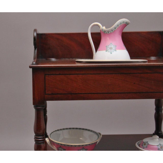 19th Century Early Victorian Mahogany Washstand, 1840s For Sale - Image 11 of 15