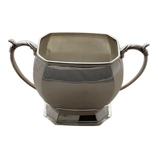 1980s Quality Silver Plated Sugar Bowl, Plain For Sale