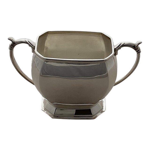1980s Quality Silver Plated Sugar Bowl, Plain For Sale
