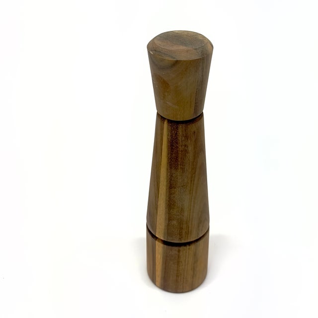 Vintage Wooden Pepper Mill Curation - Group of 6 For Sale - Image 9 of 11