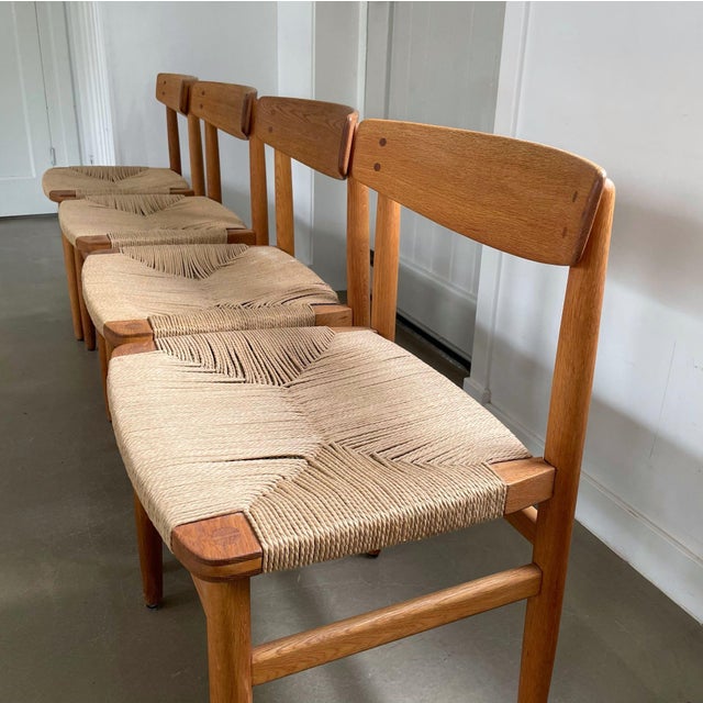 Vintage Dining Chairs by Børge Mogensen for Karl Andersson & Sons, 1950s, Set of 4 For Sale - Image 6 of 16