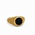 Modern Men’s Black Onyx Ring With Arabic Calligraphy Design, Size 7.5 For Sale - Image 3 of 10