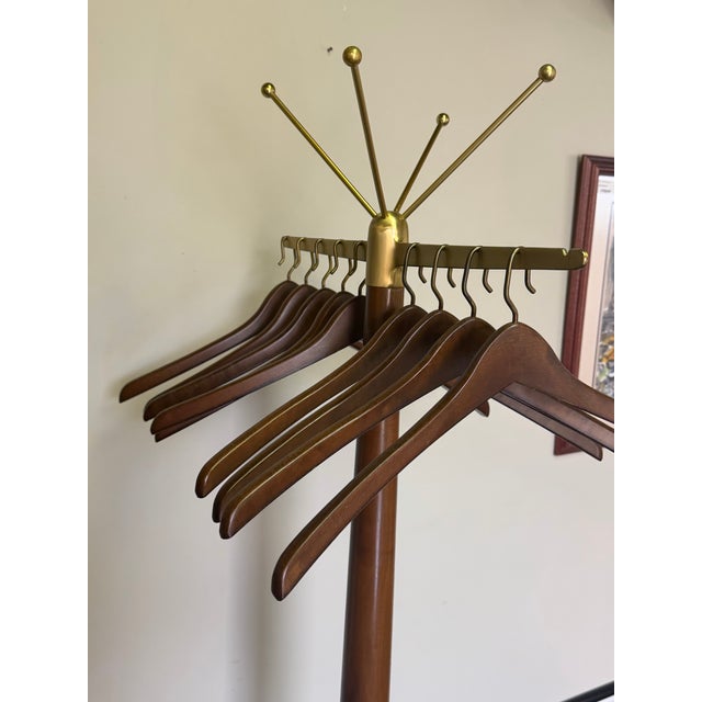 Mid-Century Modern 1960s Gio Ponti–style Sculptural Coat & Hat Stand For Sale - Image 3 of 4