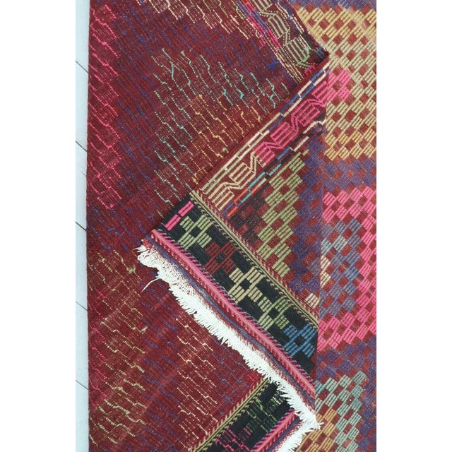 Vintage Turkish Kilim Rug - 71" X 119" For Sale - Image 12 of 13