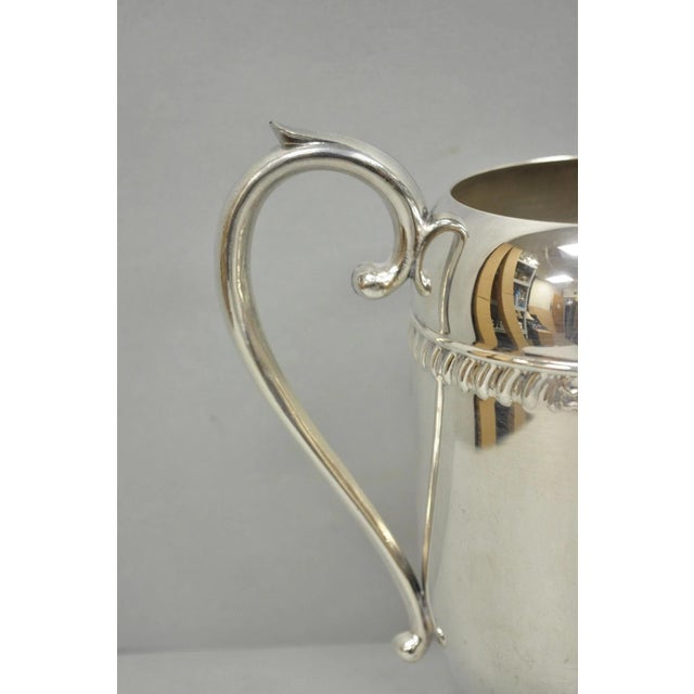 Victorian Vintage Sheridan Victorian Style Silver Plated Lemonade Beverage Water Pitcher For Sale - Image 3 of 13