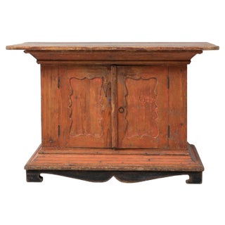 Antique Swedish Folk Art Sideboard For Sale