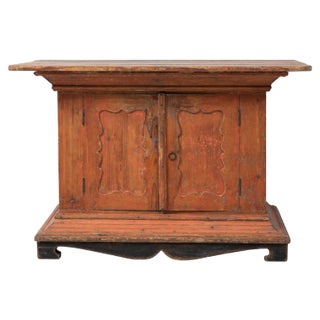 Antique Swedish Folk Art Sideboard For Sale