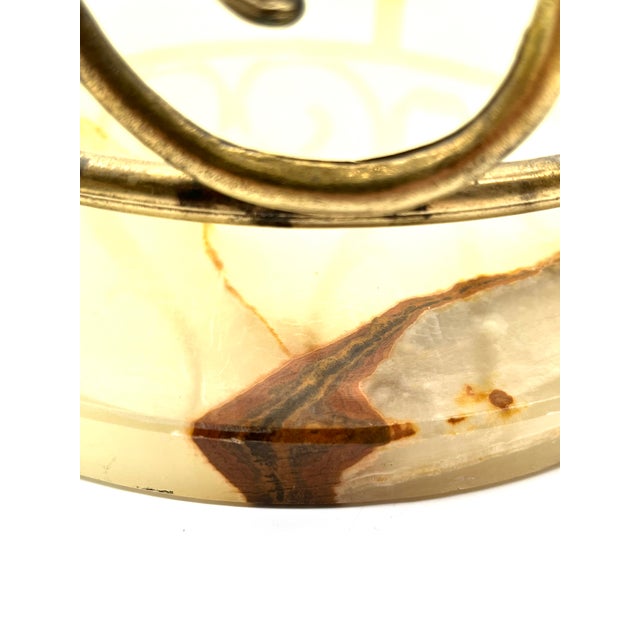 Hollywood Regency Brass and Onyx Marble Umbrella Stand from Banci Firenze, 1970s For Sale - Image 17 of 18