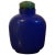 Art Deco Chinese Bright Blue Peking Glass Snuff Bottle For Sale - Image 10 of 10