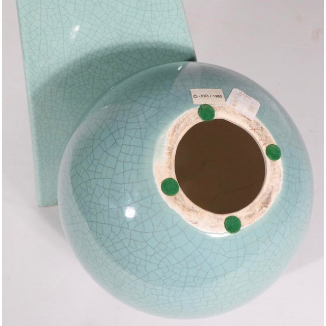 Ceramic Trylon and Perisphere by California Pottery Maker Jaru Circa 1985 For Sale - Image 12 of 15