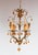 Metal Small Italian Chandelier in Gilt Metal with Leaves and Flowers, 1960 For Sale - Image 7 of 8