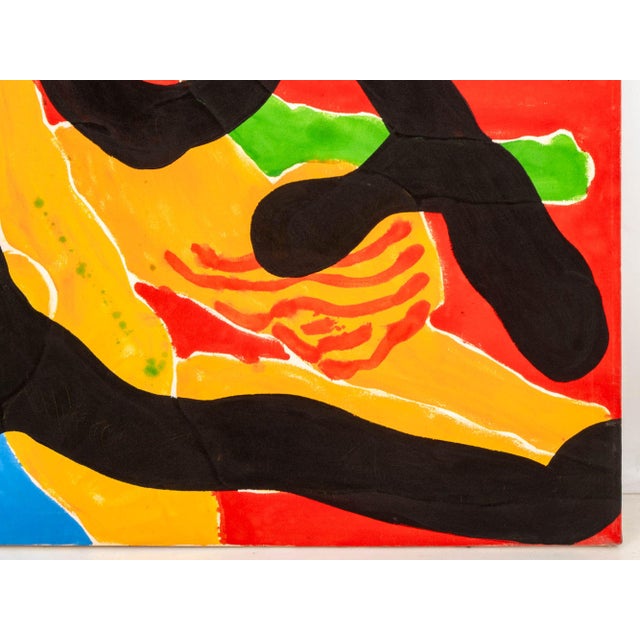 1980s Jack Roth "Rope Dancer #5" Acrylic on Canvas, 1980 For Sale - Image 5 of 10
