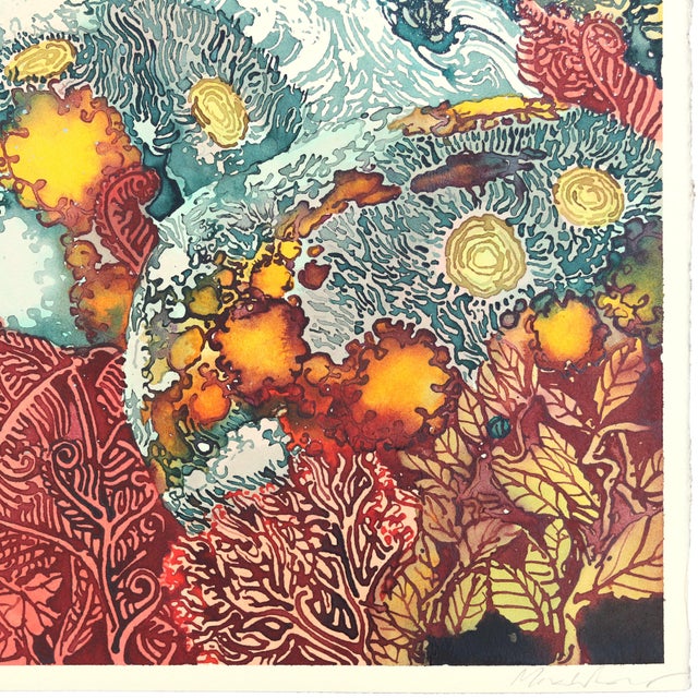 2020s Storm Surge - Original Dramatic Abstract India Ink Art on Archival Cotton Paper For Sale - Image 5 of 6