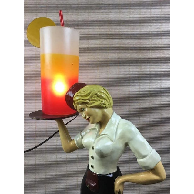 Pop Art Waitress on Roller Skates Lamp, France, 1960s For Sale - Image 4 of 13
