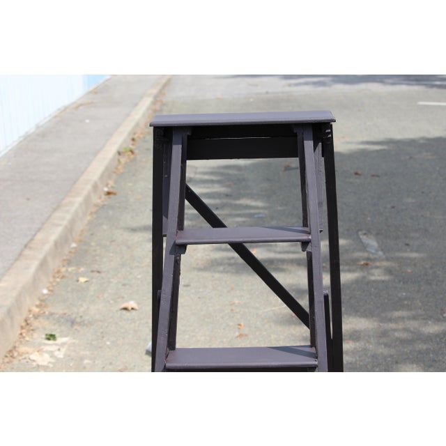 Vintage Foldable Wood Ladder, 1950s For Sale - Image 14 of 17