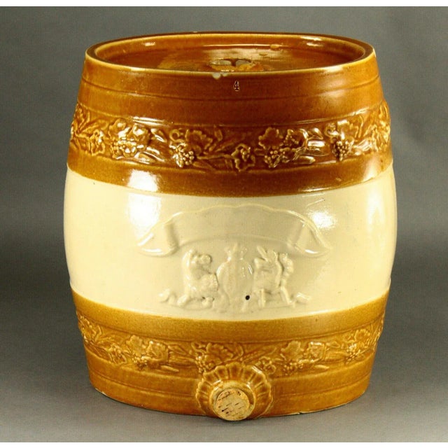 1800s Port Dundas Glasgow Scottish Armorial Stoneware Water Cooler For Sale - Image 12 of 12