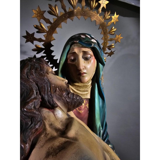 19th Century Sculpture The Pieta, 1800s For Sale - Image 12 of 18