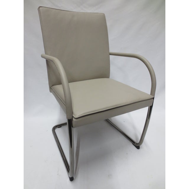 Walter Knoll George Cantilever Chair (New) For Sale In New York - Image 6 of 8