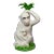 Vintage Majolica Monkey Pair With Palm Tree, Italy, 16” Tall For Sale
