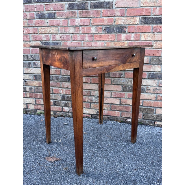 19th Century Single Drawer French Side Table For Sale - Image 9 of 11