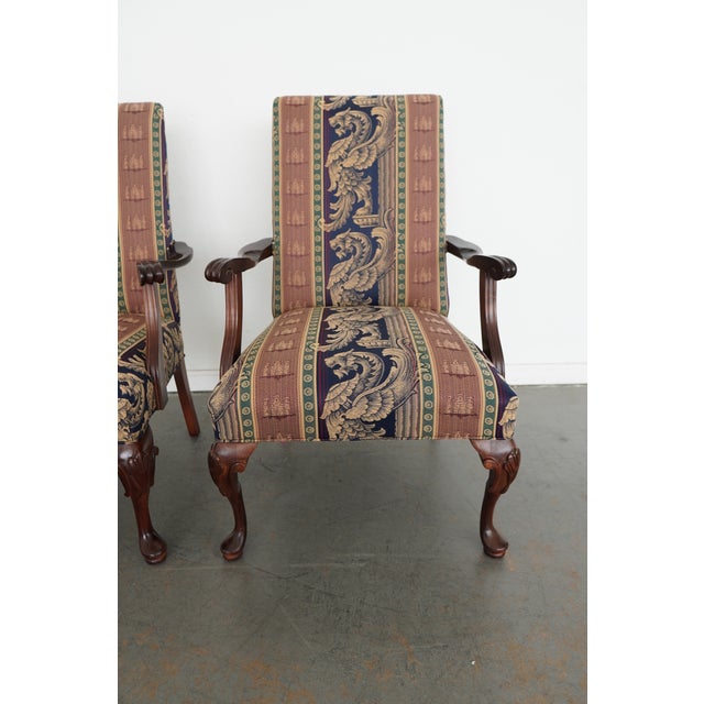 Vintage Parker Southern Upholstered Armchairs (Set of 2) For Sale - Image 10 of 15