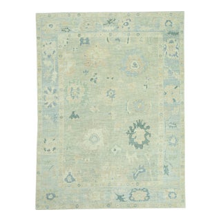Turkish Oushak Rug 8' x 10'7" #19397 For Sale