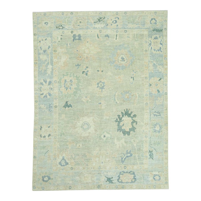 Turkish Oushak Rug 8' x 10'7" #19397 For Sale