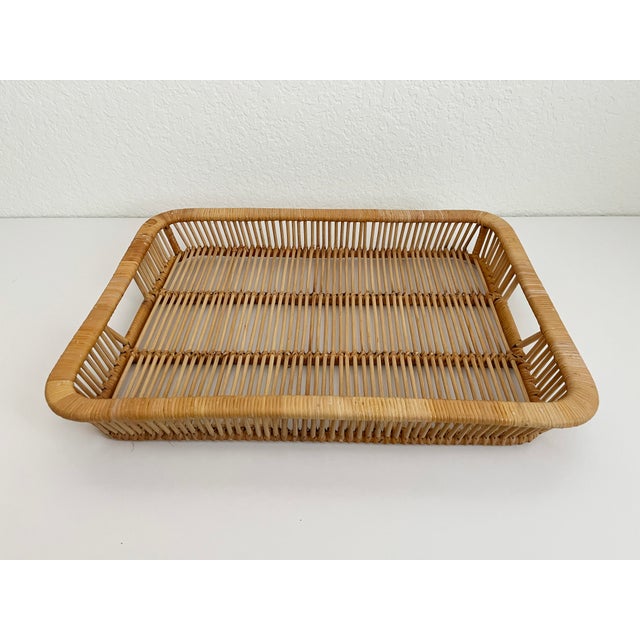 Rattan Tray by Artek Finland, 1960s | Chairish