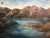 Impressionist Mid 20th Century River and Mountains – Original Oil on Canvas For Sale - Image 3 of 4
