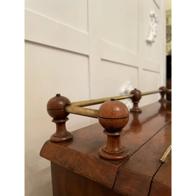 Victorian Antique Freestanding Walnut Ladies Davenport, 19th Century For Sale - Image 8 of 15