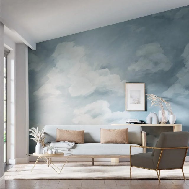 Make time to dream with our ethereal Air wallpaper panel that repeats from top to bottom and side to side. Gracefully...